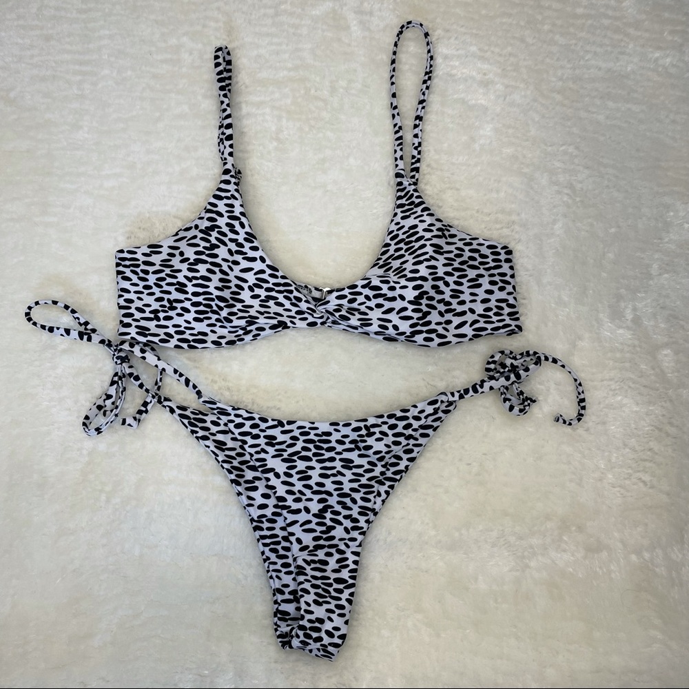 Zaful Black & White Bikini